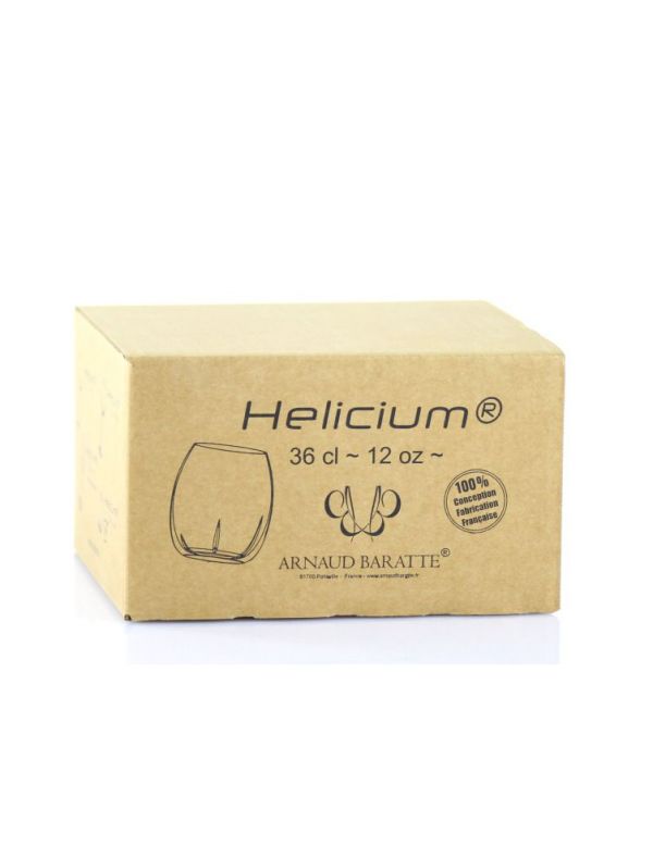 Verre à Vin Helicium 33 Cl - Verre De Dégustation Innovant Avec 3 Pales Pour Oxygénation - Fabrication Française En Matériau Écologique - Résistant Au Lave-vaisselle