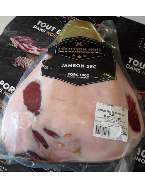 Jambon découenné et dégraissé - Porc Cul Noir Limousin