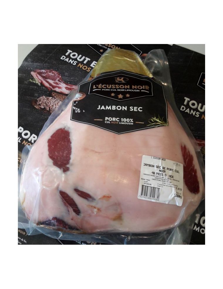 Jambon découenné et dégraissé - Porc Cul Noir Limousin