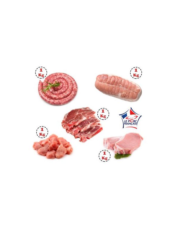 Colis viande de Porc 5 kg Origine France