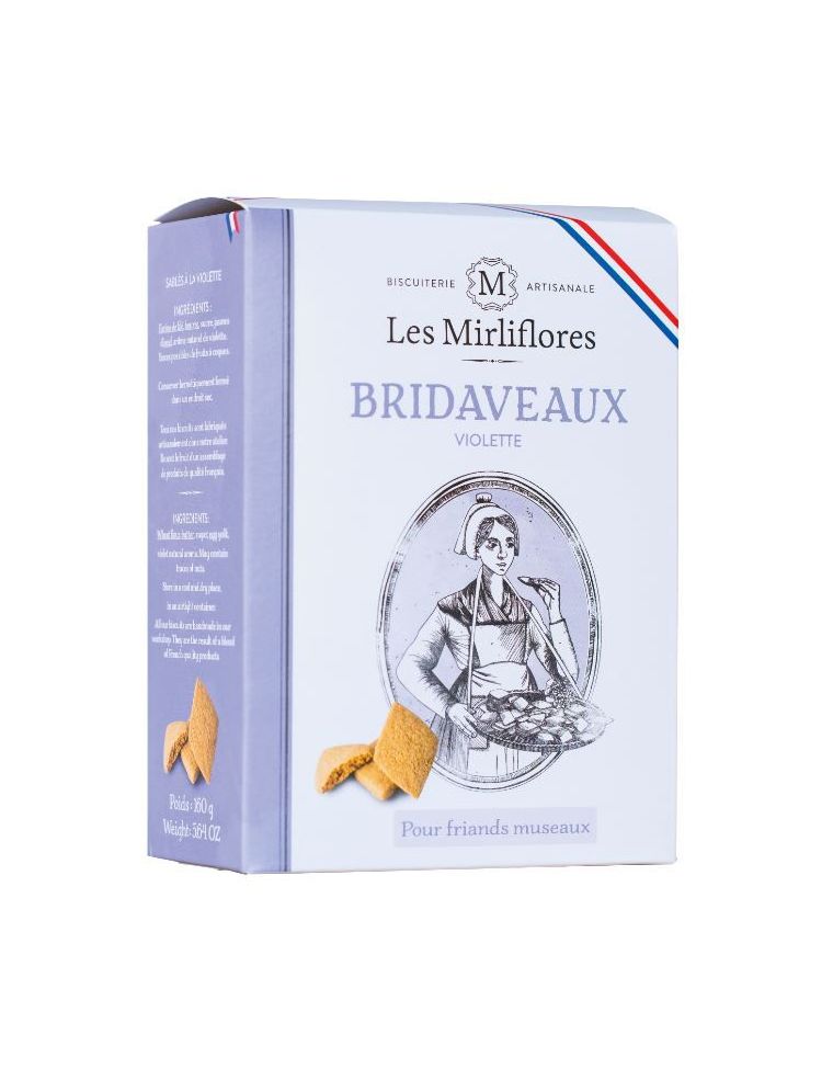 Bridaveaux - Biscuits sablés à la violette - Les Mirliflores
