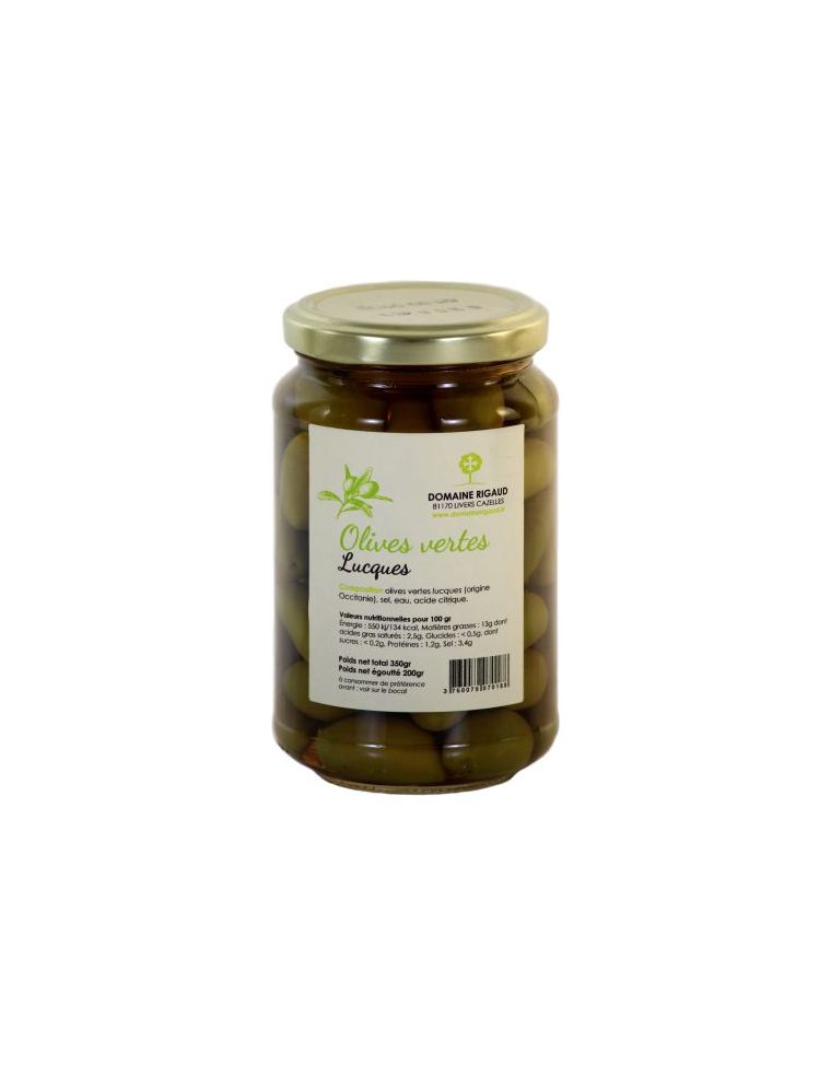 Olives Lucques Vertes - Domaine Rigaud