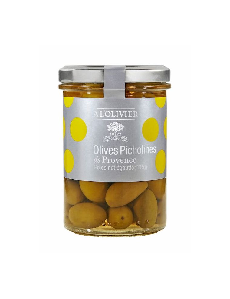 Olives vertes picholines de Provence pot de 125 g