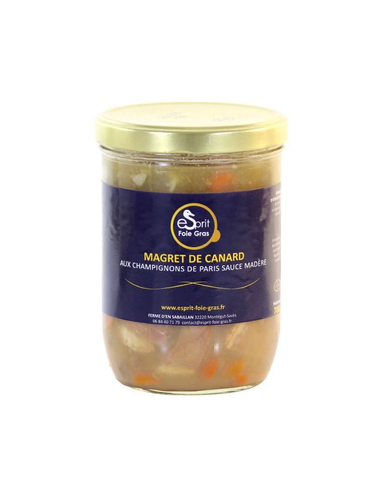 Magret de Canard au Champignons de Paris sauce Madère - Esprit Foie Gras
