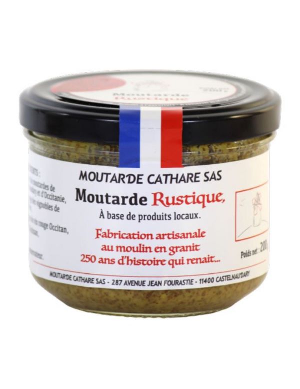 Moutarde Rustique Artisanale - Moutarde Cathare