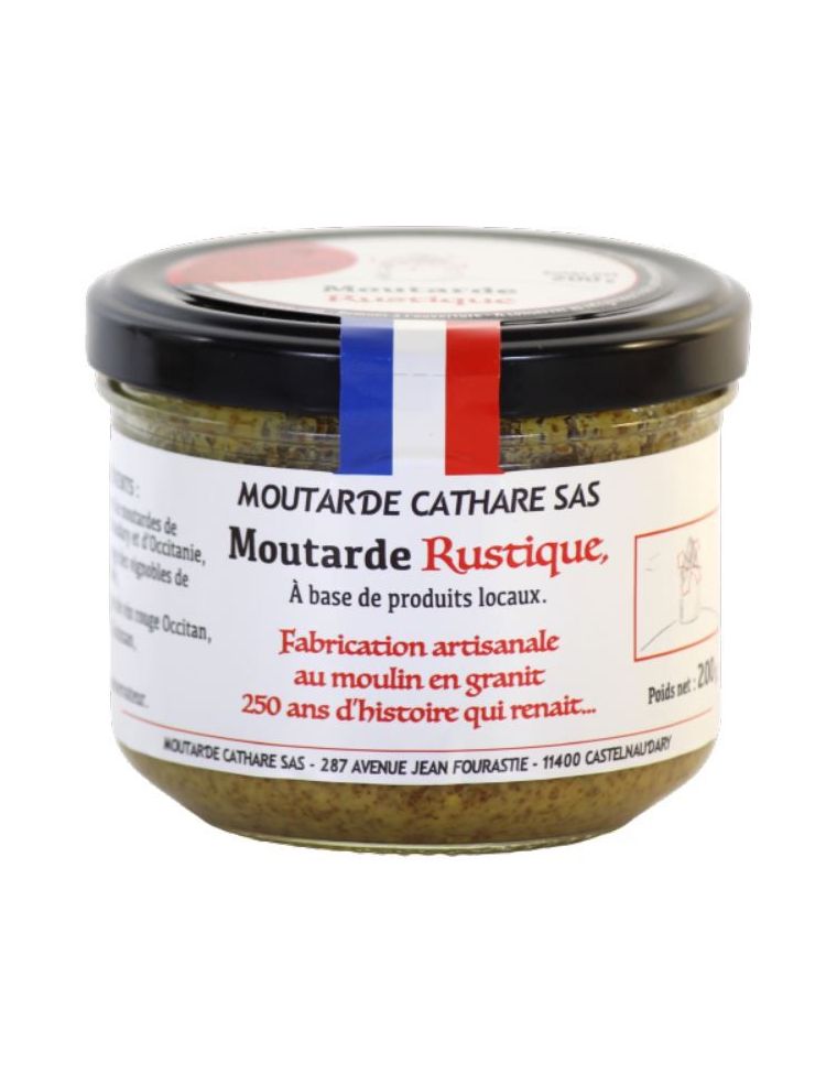 Moutarde Rustique Artisanale - Moutarde Cathare