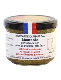 Moutarde extra forte au Vin Blanc IGP - Moutarde Cathare