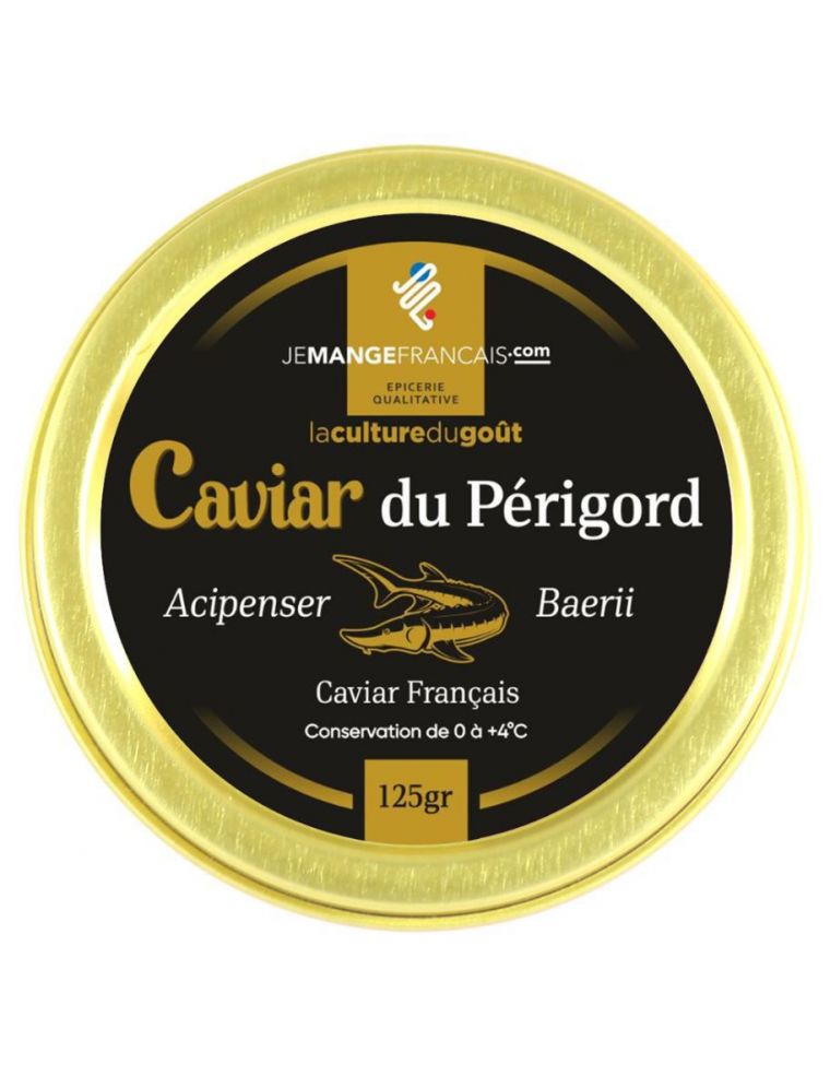 Caviar 125 g origine France - Caviar ambré d'exception