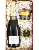 Coffret de luxe : Caviar, Foie Gras, Champagne