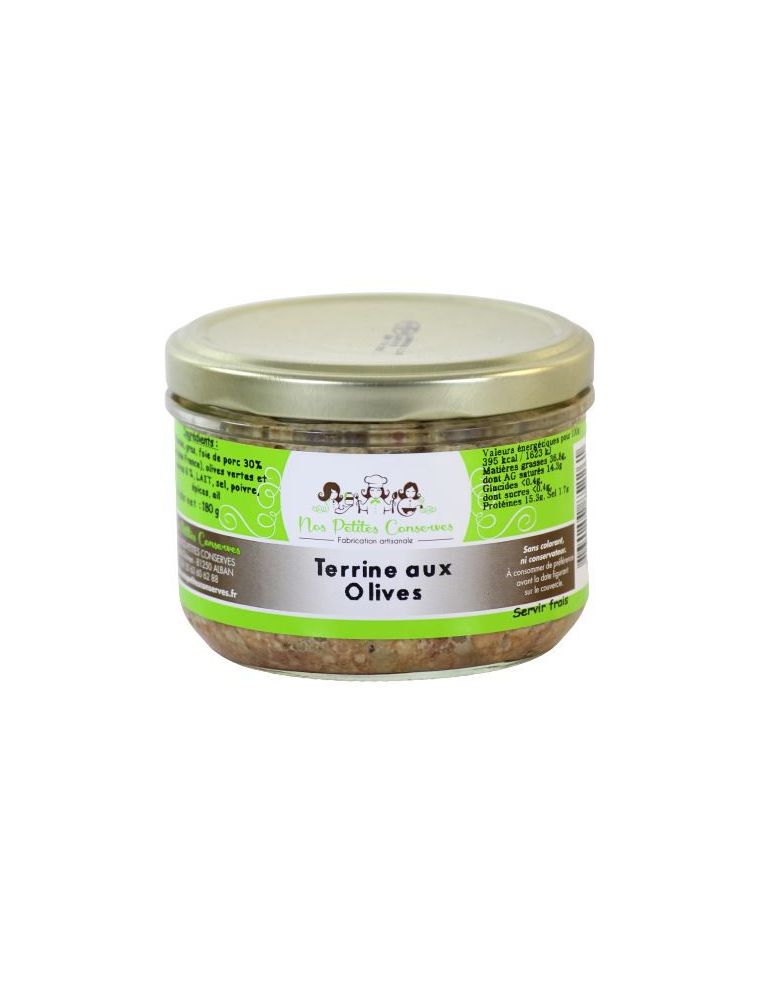 Terrine aux olives verrine de 180 g