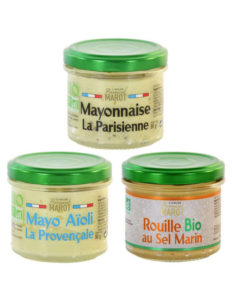 Assortiment Mayonnaise, Aïoli et Rouille - Bernard Marot