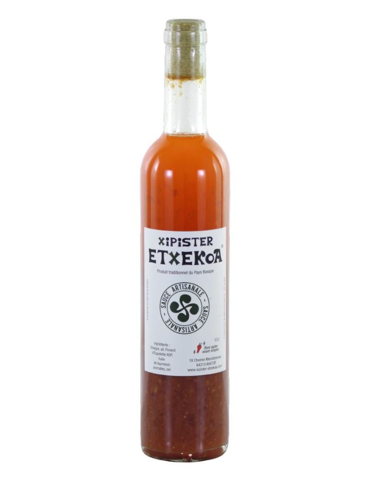 Sauce artisanale Basque Xipister Etxekoa achat / vente sauce Basque