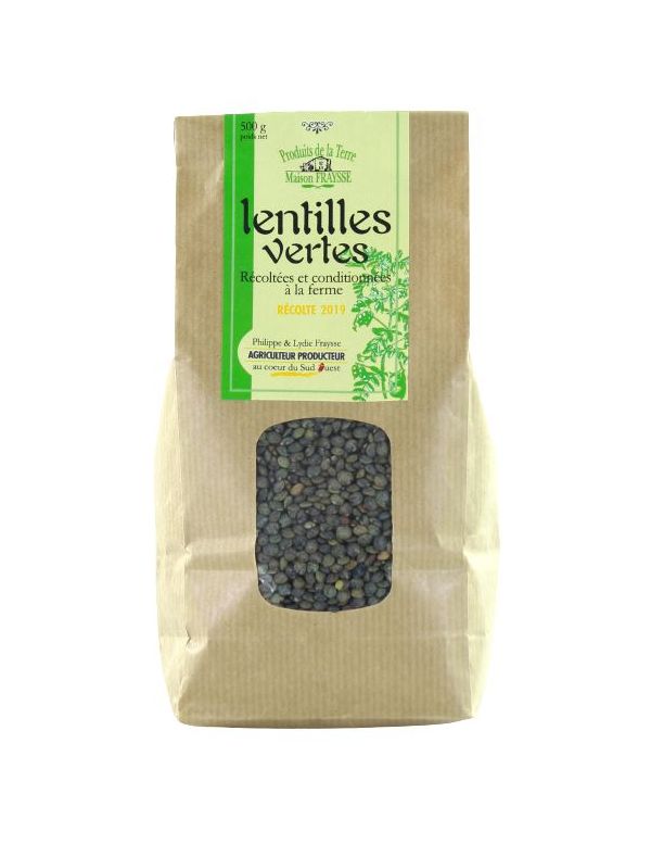 Lentilles vertes direct producteur
