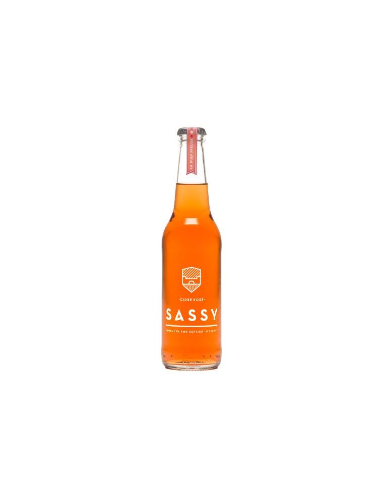 Cidre rosé Sassy en bouteille de 33 cl