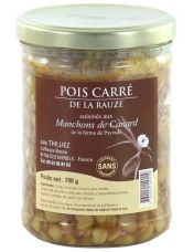 Pois carrés cuisinés