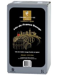Vin de Table Rouge en Cubi 5 litres - Vin de France
