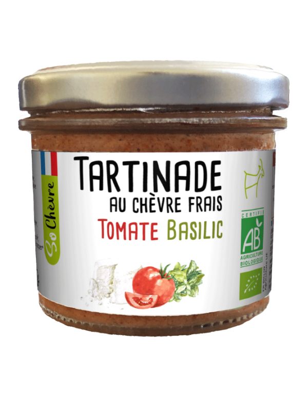 Tartinade au Chèvre Frais Tomate basilic - Amaltup