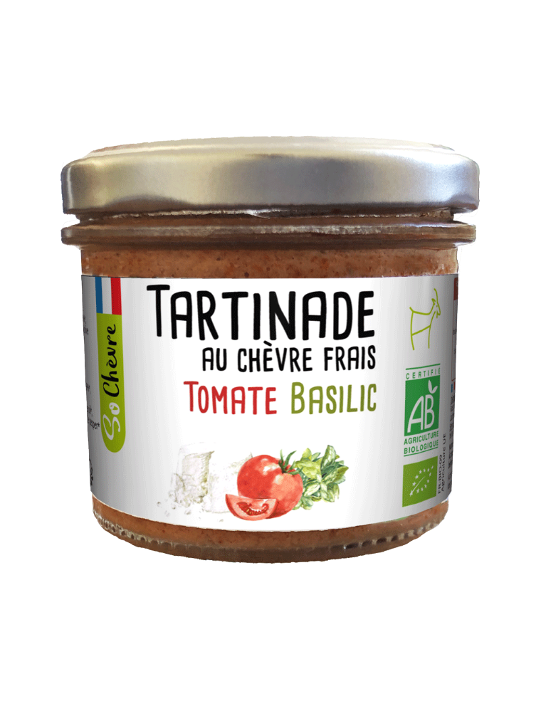 Tartinade au Chèvre Frais Tomate basilic - Amaltup