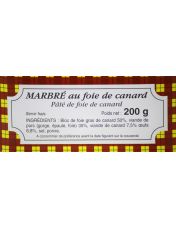 Marbré de foie gras 200 g