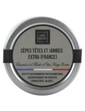 Cèpes tête et jambe en conserve