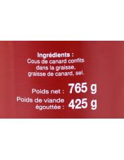 Cou canard confits