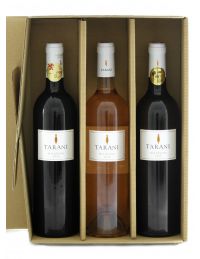 Bouteilles vin Tarani dans leCoffret