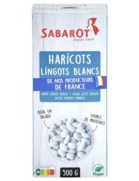 Haricot Lingot Blanc Origine France en sachet 500 g