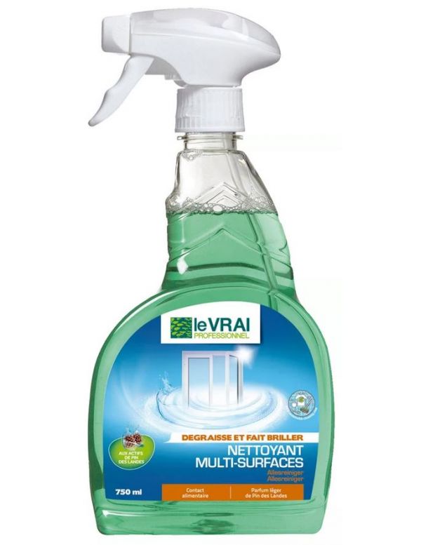 Nettoyant multi-surfaces spray de 750 ml - Le Vrai Professionnel 