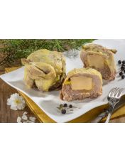 Caille fourrée au foie gras conserve pour 2 personnes