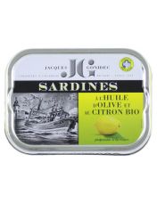 Sardines huile d'olive et citron Bio - Jacques Gonidec