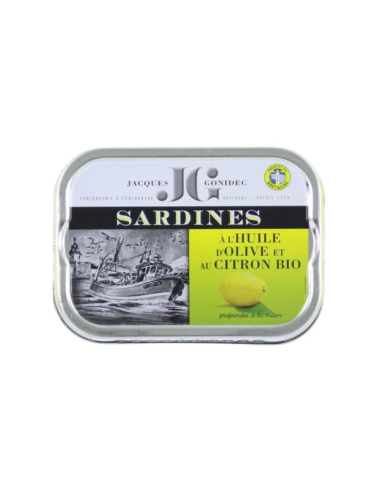 Sardines olive citron bio