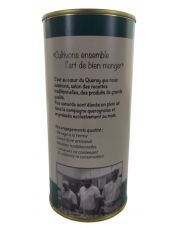 COU DE CANARD FARCI 25% DE FOIE GRAS DE CANARD CONSERVE 350G PRODUCTION ARTISANALE JEMANGEFRANCAIS.COM