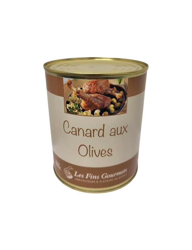 Conserve artisanale canard aux olives canard du sud ouest jemangefrancais.com