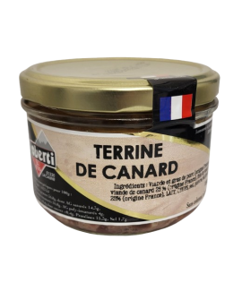 Terrine de canard - conserve de 180 g - Oberti et Fils