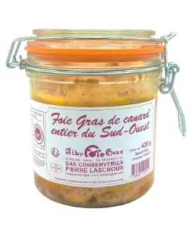 Foie gras de canard entier grand format en conserve 420 g - IGP Sud-Ouest