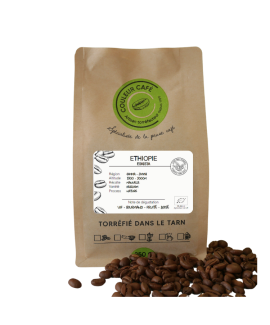 Café Éthiopie bio Moulu - Éthiopie Eskista- Couleur Café
