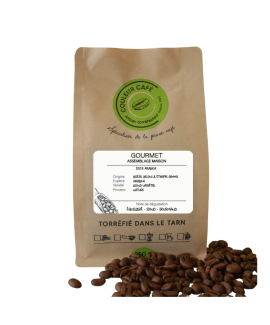 Café Gourmet blend 100% arabica. Tasse équilibrée et veloutée