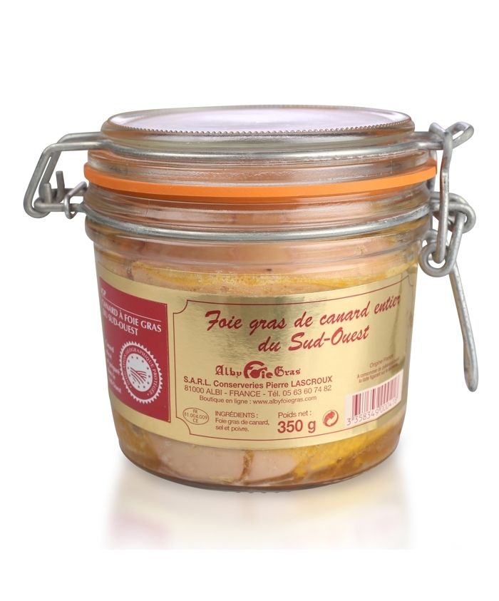 Foie gras du sud-ouest conserve de 350 g