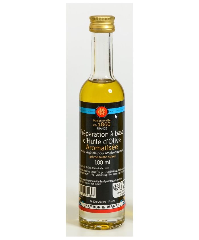 Préparation à base d´Huile d´Olive Aromatisée (Arôme truffe noire)