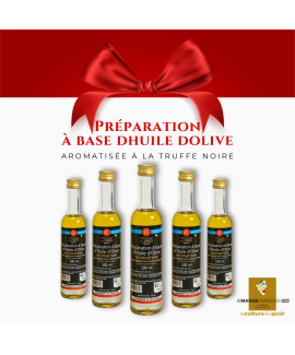 Préparation à base d´Huile d´Olive Aromatisée (Arôme truffe noire)