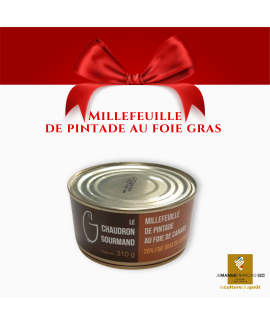 Millefeuille de pintade au foie de canard – 20 % foie gras