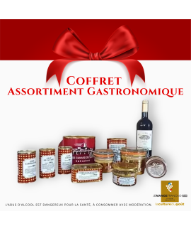Coffret gastronomique de luxe avec foie gras de canard entier