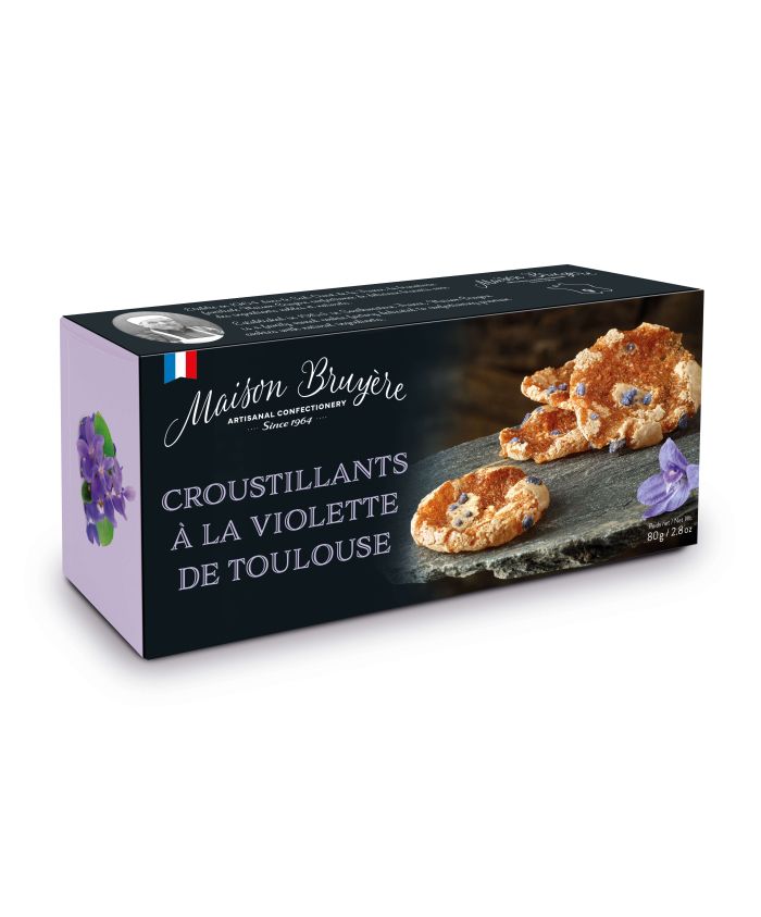 Croustillants à la violette de Toulouse - Biscuit français, fabrication artisanale