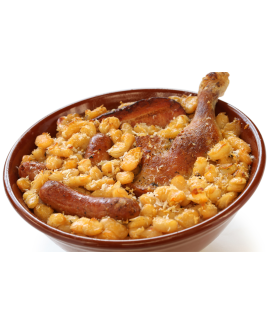Cassoulet avec Cuisse de canard et saucisse en Doypack