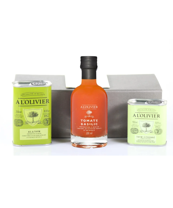 coffre cadeau huile et vinaigre