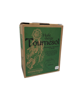 Huile de tournesol française vierge en BIB 3 L – Maison Fraysse