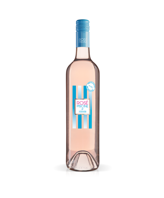 Rosé Piscine, avec des glaçons