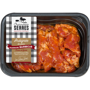 araignée de porc marinée sauce barbecue