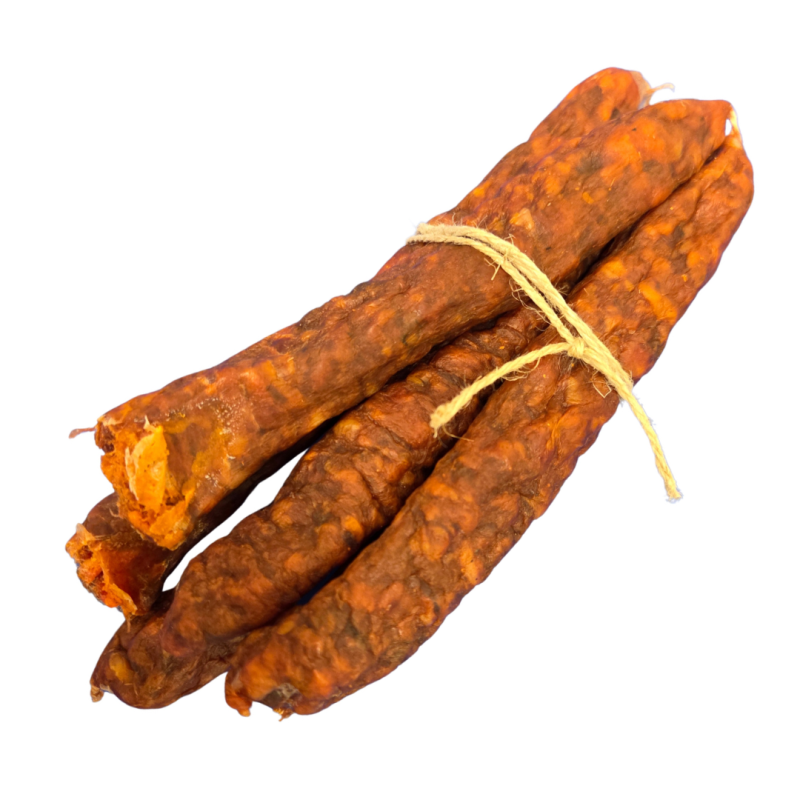 Saucisses type merguez séchées, idéal à l'apéritif
