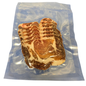 Coppa française tranchée. 6 tranches livrées sous vide